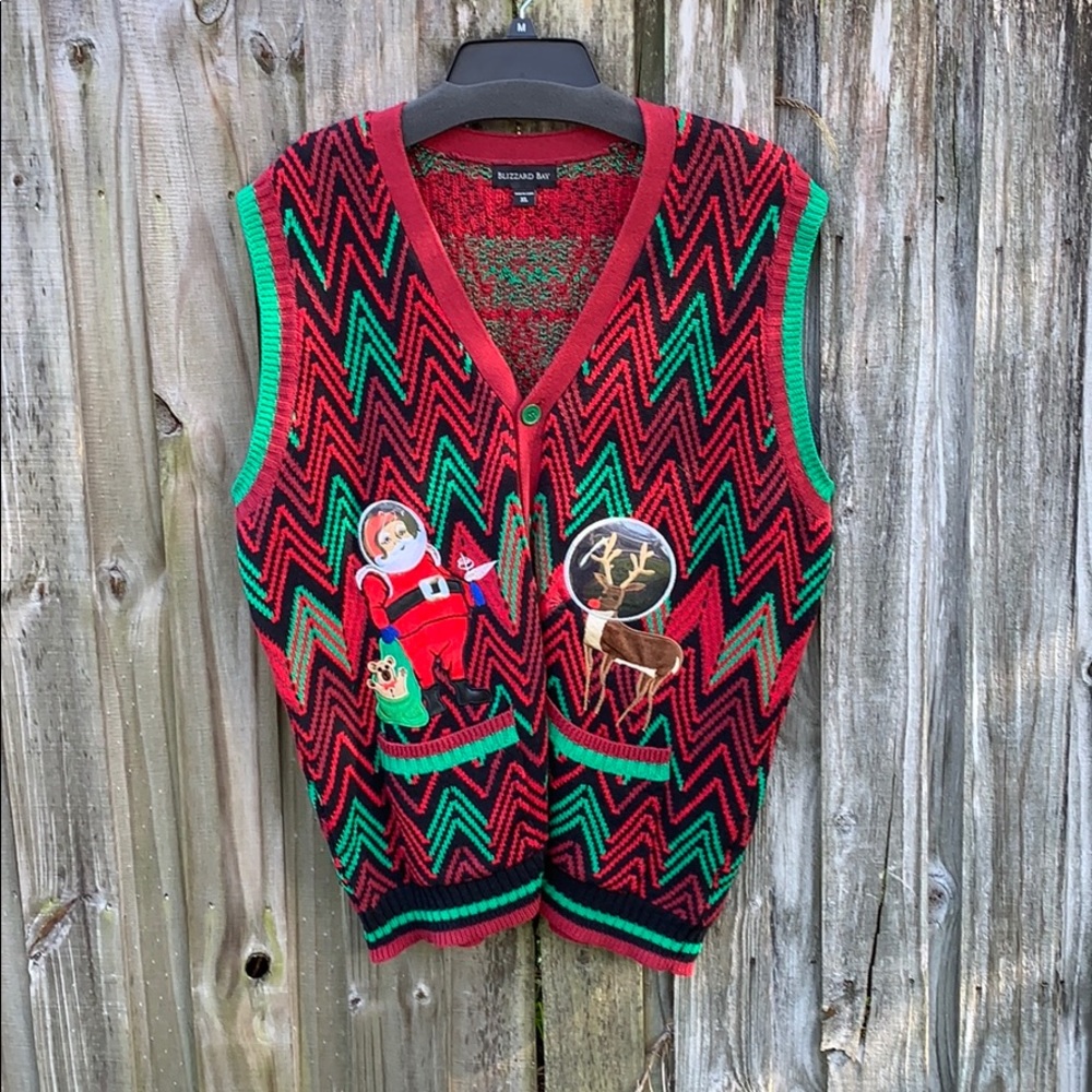 Men’s ugly Christmas sweater vest XL